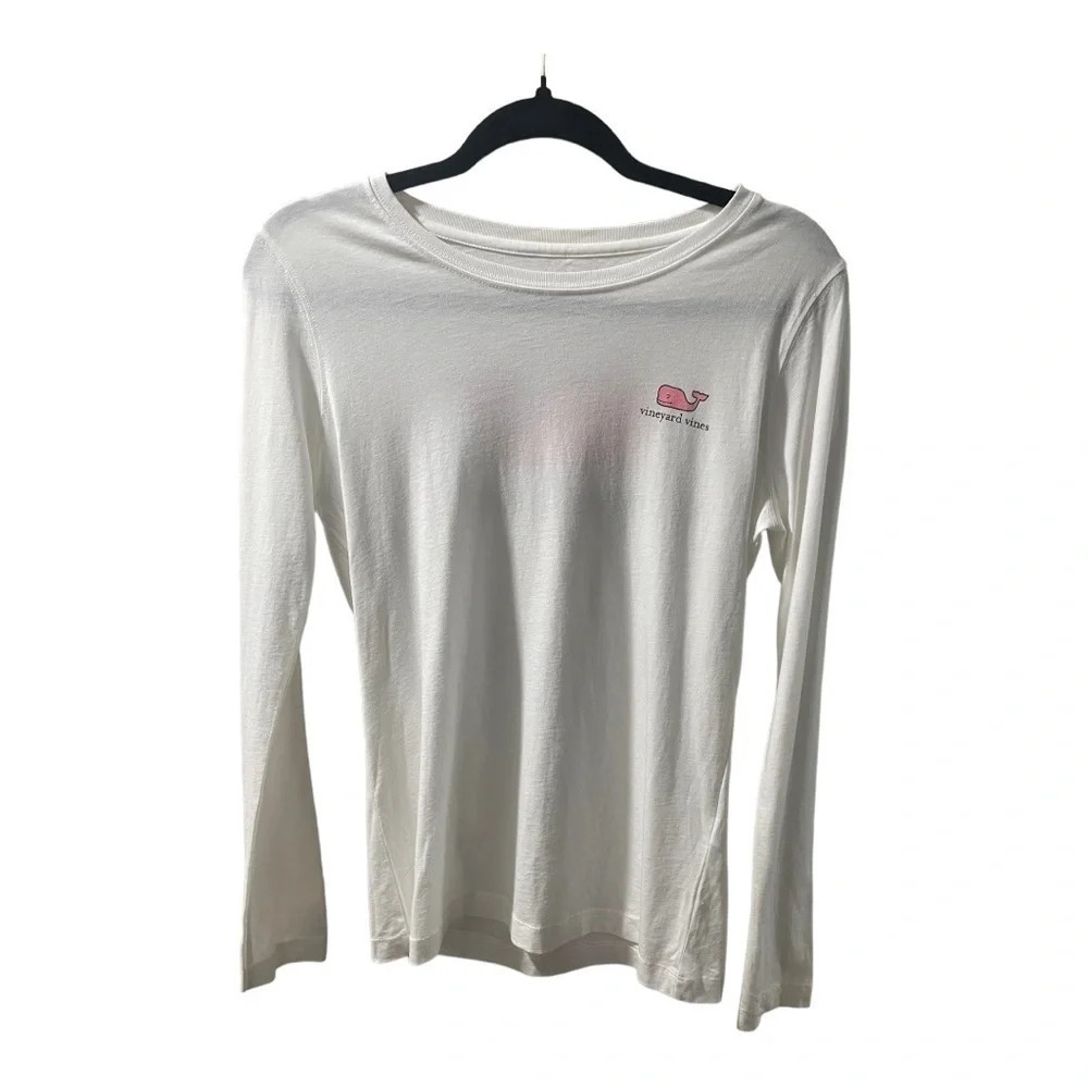 Vineyard Vines Long Sleeve Whale Tee, Size Small, Excellent Condition,